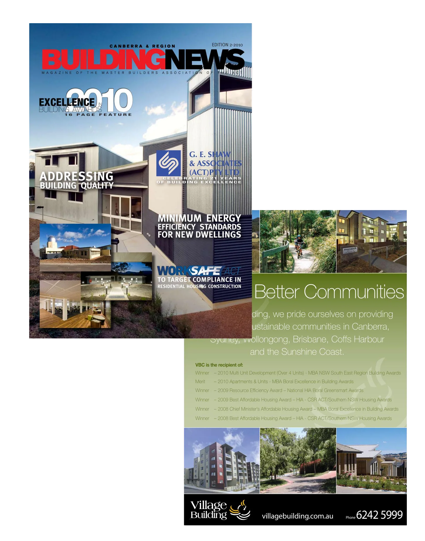 Canberra Building News design work